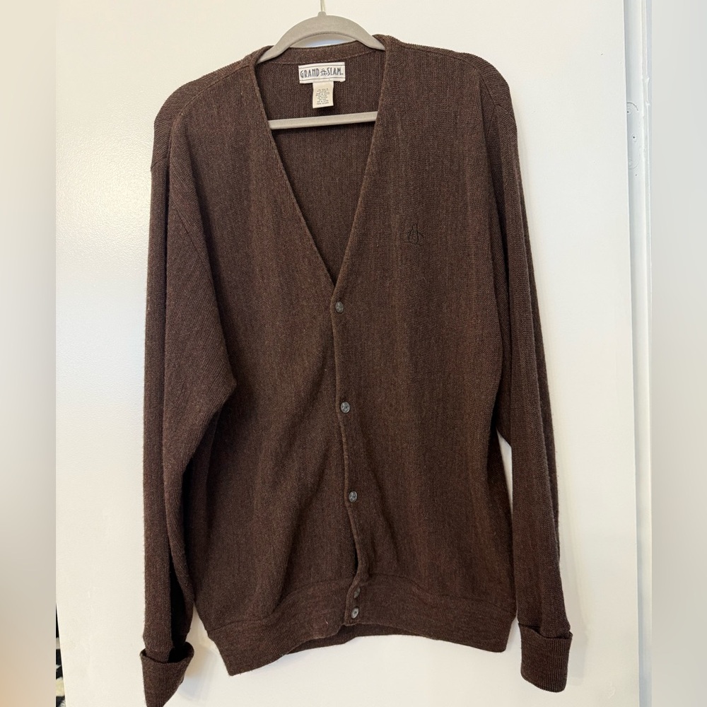 Vintage Grand Slam Brown cardigan